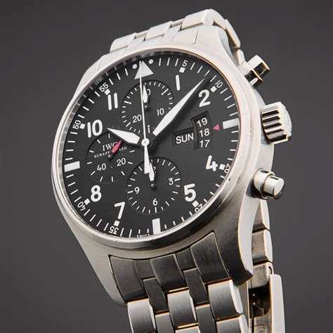 iwc pilot fliegeruhr chronograph|iwc pilot watch price.